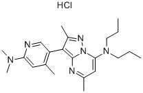 3-(6-(DIMETHYLAMINO)-4-METHYLPYRIDIN-3-YL)-2,5-DIMETHYL-N,N-DIPROPYLPYRAZOLO[1,5-A]PYRIMIDIN-7-AMINE HYDROCHLORIDE
