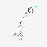 1-[4-(4-chlorophenoxy)butyl]-4-(2-methoxyphenyl)piperazine