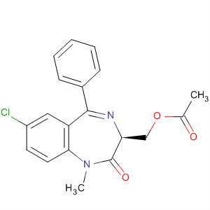 2H-1,4-Benzodiazepin-2-one,3-[(acetyloxy)methyl]-7-chloro-1,3-dihydro-1-methyl-5-phenyl-, (3S)-