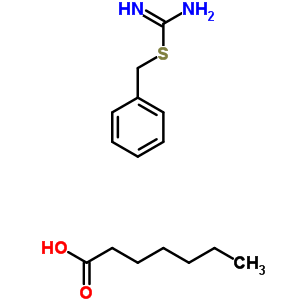 heptanoic acid - benzyl carbamimidothioate (1:1)