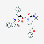 N-(2(R)-HYDROXY-1(S)-INDANYL)-2(R)-BENZYL-4(S)-HYDROXY-5-(1-(4-(2-BENZO[B]FURANYLMETHYL)-2(S)-N'-(TERT- BUTYLCARBOXAMIDO) PIPERAZINYL))PENTANAMIDE