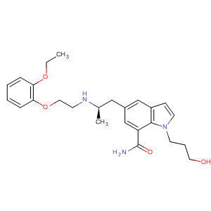1H-Indole-7-carboxamide,5-[(2R)-2-[[2-(2-ethoxyphenoxy)ethyl]amino]propyl]-1-(3-hydroxypropyl)-