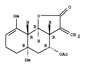 Naphtho[1,2-b]furan-2(3H)-one,4-(acetyloxy)-3a,4,5,5a,6,7,9a,9b-octahydro-5a,9-dimethyl-3-methylene-,(3aR,4R,5aR,9aR,9bR)-