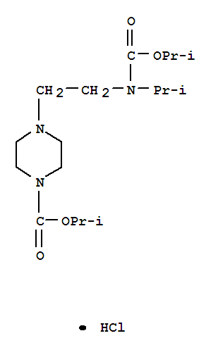 1-Piperazinecarboxylic acid, 4-(2-(carboxyisopropylamino)ethyl)-, diisopropyl ester, hydrochloride