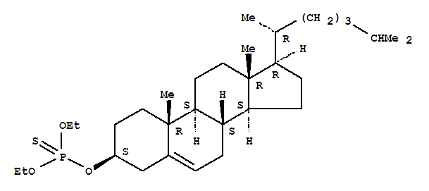 O-[(3beta)-cholest-5-en-3-yl] O,O-diethyl phosphorothioate