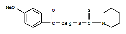 2-(4-methoxyphenyl)-2-oxoethyl piperidine-1-carbodithioate
