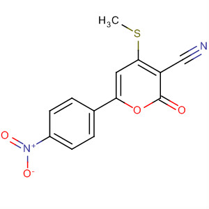 2H-Pyran-3-carbonitrile, 4-(methylthio)-6-(4-nitrophenyl)-2-oxo-