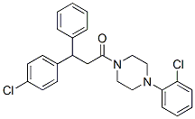 1-[4-(o-Chlorophenyl)-1-piperazinyl]-3-(p-chlorophenyl)-3-phenyl-1-propanone
