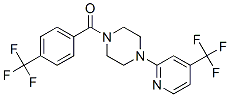 PIPERAZINE, 1-[4-(TRIFLUOROMETHYL)BENZOYL]-4-[4-(TRIFLUOROMETHYL)-2-PYRIDINYL]-