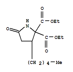 diethyl 5-oxo-3-pentylpyrrolidine-2,2-dicarboxylate