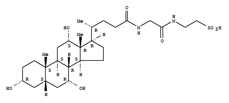Ethanesulfonic acid,2-[[[[(3a,5b,7a,12a)-3,7,12-trihydroxy-24-oxocholan-24-yl]amino]acetyl]amino]-(9CI)