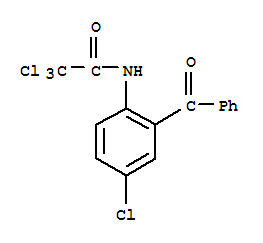 acetamide, N-(2-benzoyl-4-chlorophenyl)-2,2,2-trichloro-