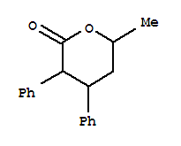 2H-Pyran-2-one,tetrahydro-6-methyl-3,4-diphenyl-