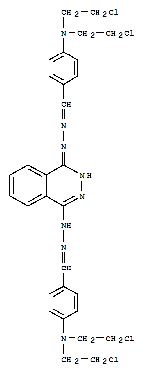 4,4'-[phthalazine-1,4-diylbis(hydrazin-2-yl-1-ylidenemethylylidene)]bis[N,N-bis(2-chloroethyl)aniline]