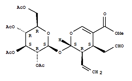 methyl 3-ethenyl-4-(2-oxoethyl)-2-[(2,3,4,6-tetra-O-acetyl-beta-D-glucopyranosyl)oxy]-3,4-dihydro-2H-pyran-5-carboxylate