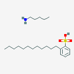 DODECYLBENZENESULFONIC ACID COMPOUND WITH PENTYLAMINE (1:1)