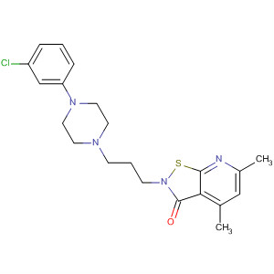 Isothiazolo[5,4-b]pyridin-3(2H)-one,2-[3-[4-(3-chlorophenyl)-1-piperazinyl]propyl]-4,6-dimethyl-