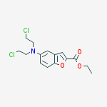 5-[BIS(2-CHLOROETHYL)AMINO]-2-BENZOFURANCARBOXYLIC ACID ETHYL ESTER