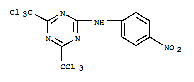 N-(4-nitrophenyl)-4,6-bis(trichloromethyl)-1,3,5-triazin-2-amine