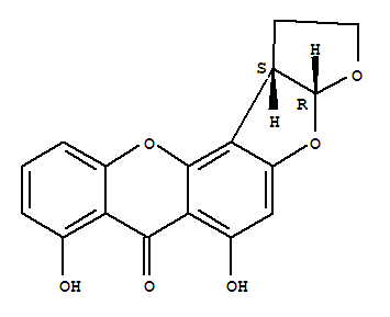 (3aR)-6,8-Dihydroxy-1,2,3aβ,12cβ-tetrahydro-7H-furo[3,2:4,5]furo[2,3-c]xanthene-7-one