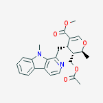Methyl (2s,3s,4s)-3-(acetyloxymethyl)-2-methyl-4-[(9-methylpyrido[3,4-b]indol-1-yl)methyl]-3,4-dihydro-2h-pyran-5-carboxylate