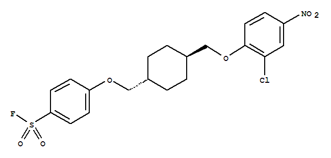 4-({4-[(2-chloro-4-nitrophenoxy)methyl]cyclohexyl}methoxy)benzenesulfonyl fluoride