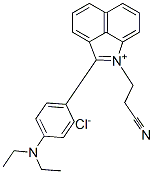 1-(2-cyanoethyl)-2-[4-(diethylamino)phenyl]benz[cd]indolium chloride