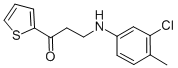 3-(3-CHLORO-4-METHYLANILINO)-1-(2-THIENYL)-1-PROPANONE