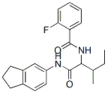 BENZAMIDE, N-[1-[[(2,3-DIHYDRO-1H-INDEN-5-YL)AMINO]CARBONYL]-2-METHYLBUTYL]-2-FLUORO-