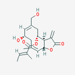 (3aR,4R,6Z,8S,10E,11aR)-8-hydroxy-6-(hydroxymethyl)-10-methyl-3-methylidene-2-oxo-2,3,3a,4,5,8,9,11a-octahydrocyclodeca[b]furan-4-yl (2Z)-2-methylbut-2-enoate