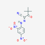 4,4-DIMETHYL-3-OXO-2-[(2,4-DINITROPHENYL)HYDRAZONO]PENTANENITRILE