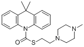 10(9H)-Acridinecarbothioic acid, 9,9-dimethyl-, S-(2-(4-methyl-1-piper azinyl)ethyl) ester