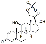 9-fluoro-11beta,17,21-trihydroxypregna-1,4-diene-3,20-dione 21-methanesulphonate