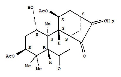 3β,11β-Diacetoxy-1α-hydroxykaura-16-ene-6,15-dione