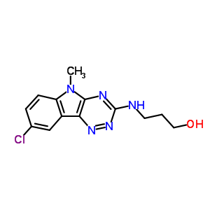3-[(8-chloro-5-methyl-5H-[1,2,4]triazino[5,6-b]indol-3-yl)amino]propan-1-ol