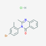 3-(4-bromo-2-methylphenyl)-2-methylquinazolin-4(3H)-one hydrochloride (1:1)