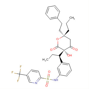 2-Pyridinesulfonamide,N-[3-[(1R)-1-[(3S,6R)-tetrahydro-3-hydroxy-2,4-dioxo-6-(2-phenylethyl)-6-propyl-2H-pyran-3-yl]propyl]phenyl]-5-(trifluoromethyl)-