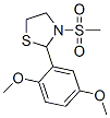 2-(2,5-Dimethoxyphenyl)-3-(methylsulfonyl)-1,3-thiazolidine