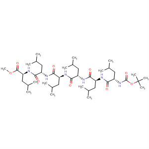 L-Leucine,N-[N-[N-[N-[N-[N-[(1,1-dimethylethoxy)carbonyl]-L-leucyl]-L-leucyl]-L-leucyl]-L-leucyl]-L-leucyl]-, methyl ester