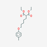 Diethyl 2-[5-(4-methylphenoxy)pentyl]propanedioate