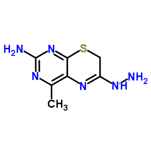 6-hydrazino-4-methyl-7H-pyrimido[4,5-b][1,4]thiazin-2-amine