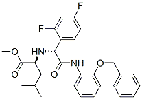 L-Leucine,N-[(1R)-1-(2,4-difluorophenyl)-2-oxo-2-[[2-(phenylmethoxy)phenyl]amino]ethyl]-, methyl ester