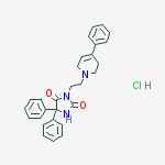 5,5-diphenyl-3-[2-(4-phenyl-3,6-dihydropyridin-1(2H)-yl)ethyl]imidazolidine-2,4-dione hydrochloride