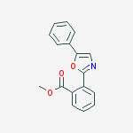 Benzoic acid, 2-(5-phenyl-2-oxazolyl)-, methyl ester
