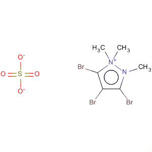 1H-Pyrazolium, 3,4,5-tribromo-1,2-dimethyl-, methyl sulfate