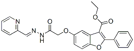 3-BENZOFURANCARBOXYLIC ACID 5-[2-OXO-2-[(PYRIDIN-2-YLMETHYLENE)HYDRAZINYL]ETHOXY]-2-PHENYL-,ETHYL ESTER