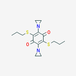 2,5-bis(aziridin-1-yl)-3,6-bis(propylsulfanyl)cyclohexa-2,5-diene-1,4-dione