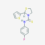 3-THIAZOLIDINECARBOTHIOAMIDE,N-(4-FLUOROPHENYL)-2-(2-THIENYL)-