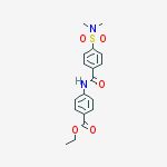 Ethyl 4-[[4-(dimethylsulfamoyl)benzoyl]amino]benzoate