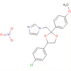 1H-Imidazole,1-[[4-(4-chlorophenyl)-2-(4-methoxyphenyl)-1,3-dioxolan-2-yl]methyl]-,mononitrate